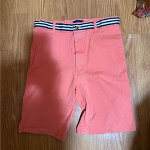 Andy & Evan Coral Kids Shorts with Striped Waistband